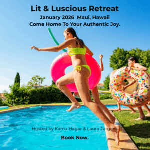 Lit & Luscious Retreat January 2026 Maui, Hawaii Women, Connection, Rechargin & Play Come Home To Your Authentic Joy with Us. (Facebook Post)